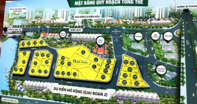 Dự án Khu đô thị Nam Phát từ lâu đã được “vẽ” và rao bán rầm rộ trên mạng.