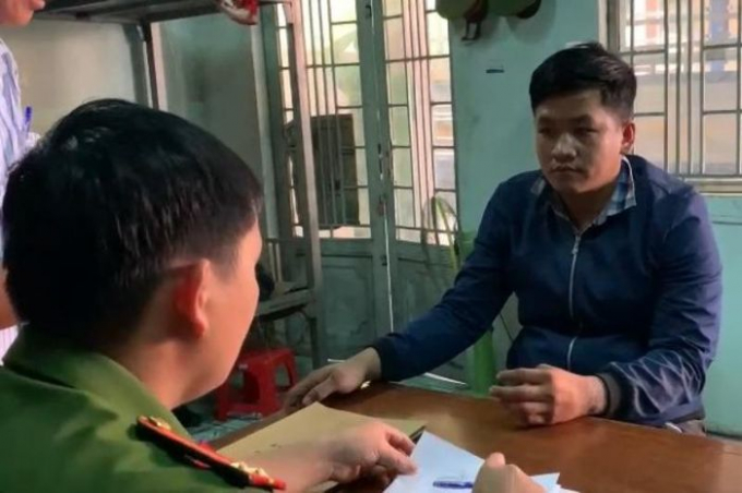 Thành khai nhận do có hơi men và bực tức nên hành động không kiểm soát. Ảnh: LÊ ÁNH