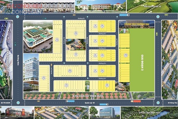 Sơ đồ phân lô dự án Khu dân cư Phước Bình Mới (tên thương mại Royal Land 2).