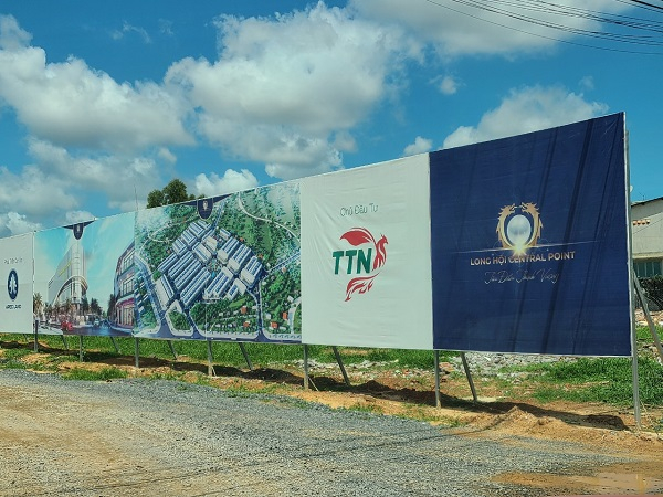 paner quảng cáo dự án của Tây Tây Nam