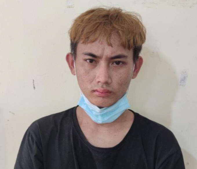 Nguyễn Văn Khởi tại cơ quan công an. Ảnh: CA.