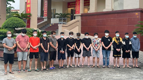 Các nghi phạm trong vụ án bị bắt giữ - Ảnh: Công an cung cấp