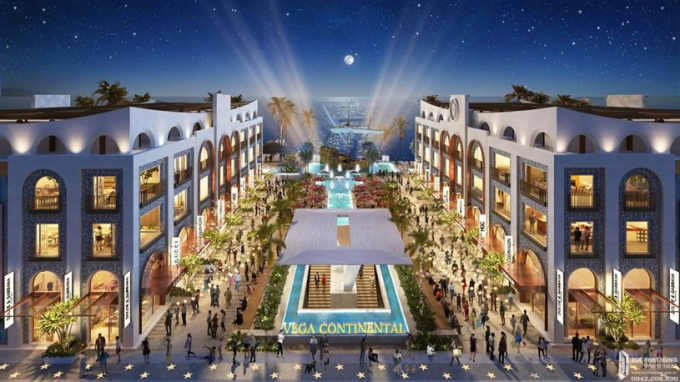 Hình ảnh giới thiệu sản phẩm shophouse tại Vega City Nha Trang.