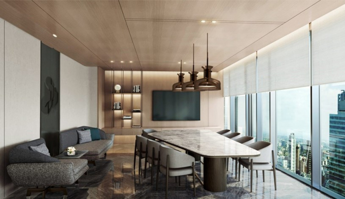 Phối cảnh Boardroom tại tòa Lake ẢNH: MASTERISE HOMES