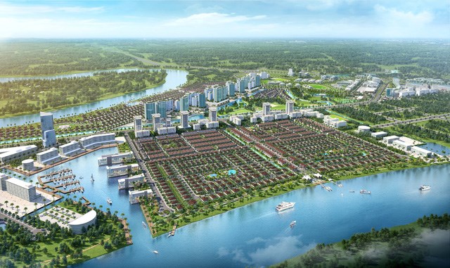 Phối cảnh khu đô thị Waterpoint của Nam Long.