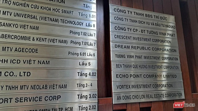 Dream Republic Corporation và loạt 'corporation' cùng được gộp trong một bảng tên riêng biệt