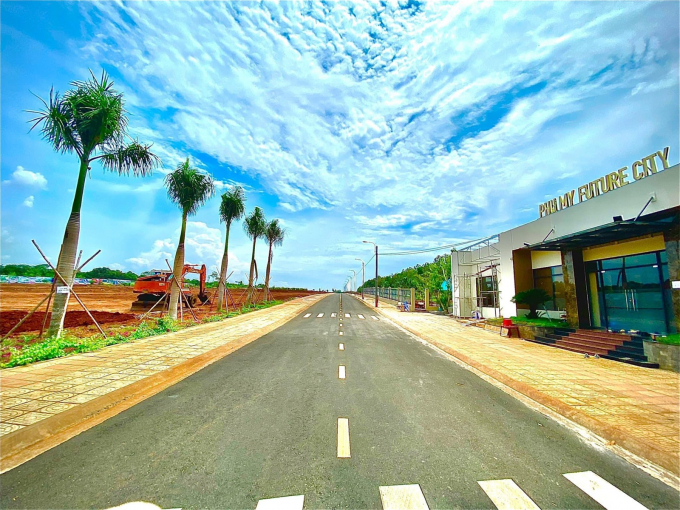 Khu đất được quảng cáo là Dự án Phú Mỹ Future City có quy mô lên đến 10,3 ha