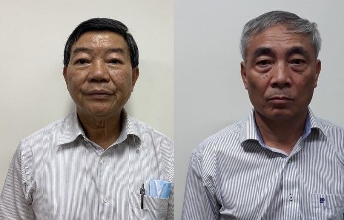 Bị can Nguyễn Quốc Anh và Nguyễn Ngọc Hiền.