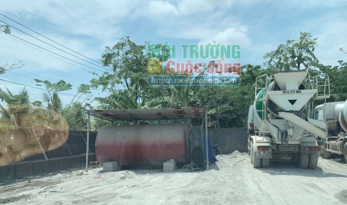 Công ty bê tông Đại Lộc Phát lắp đặt trái phép cột dầu, tiềm ẩn nguy cơ cháy nổ rất cao