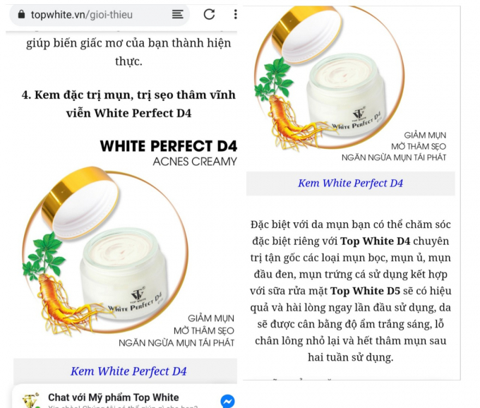 Những lời quảng cáo có cánh khiến người tiêu dùng lầm tưởng đây là thuốc điều trị bệnh lý về da