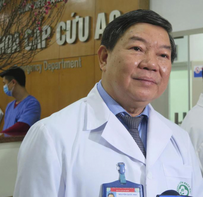 Bị can Nguyễn Quốc Anh thời điểm là Giám đốc Bệnh viện Bạch Mai.
