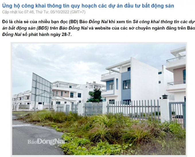 Do không nắm rõ thông tin, nhiều nhà đầu tư đang vướng vào tranh chấp do mua nhà xây dựng trái phép. Trong ảnh: Một góc dự án Khu dân cư Tân Thịnh (tên thương mại là Viva Park) thuộc Công ty CP Đầu tư LDG (địa chỉ tại xã Giang Điền, H.Trảng Bom) xây dựn