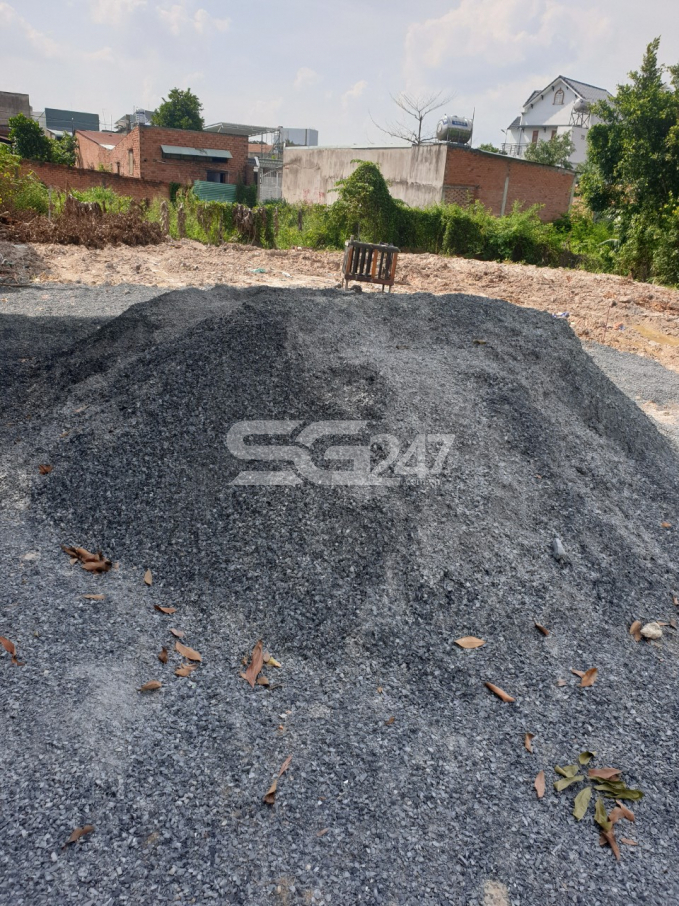 chủ đất đang tích cực san nền phân lô