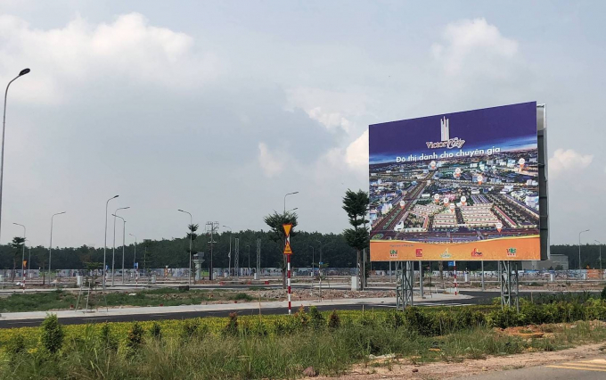 Dự án Victory City (xã Tân Lập, huyện Bắc Tân Uyên) được phê duyệt là khu nhà ở đang được quảng cáo, rao bán rầm rộ trong thời gian qua.