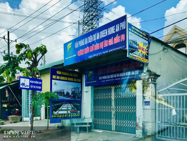 Nhiều đơn vị phân phối đã chào bán đất nền tại dự án Queen Home An Phú từ nhiều tháng qua. Ảnh: V.D