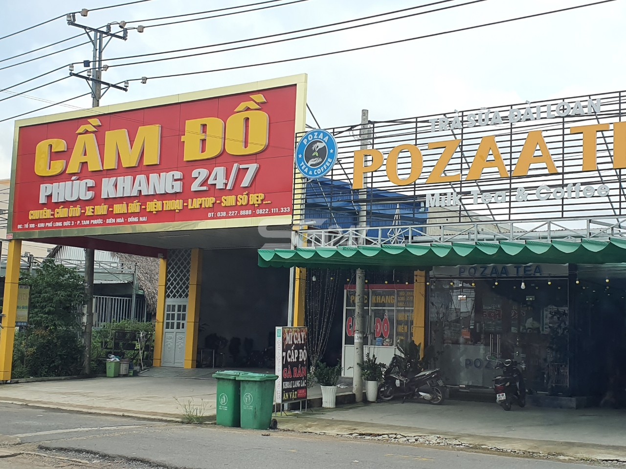 Nhà ở và các ki-ốt tại thửa 313