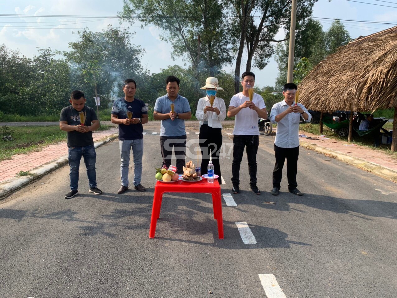 Hình ảnh trước khi mở bán các lô nền đất nông nghiệp