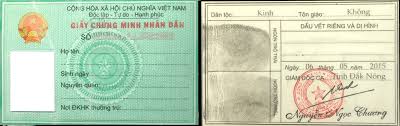 Chứng minh nhân dân (ảnh minh họa)