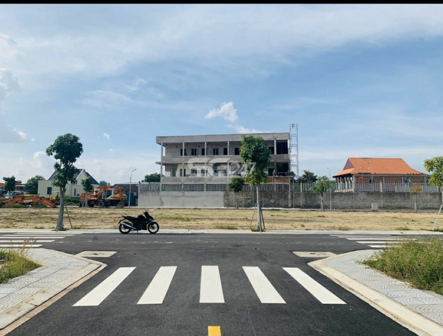 Hình ảnh hạ tầng khu tách thửa của ông Nguyễn Ngọc Hồ được công khai chào bán dưới tên gọi