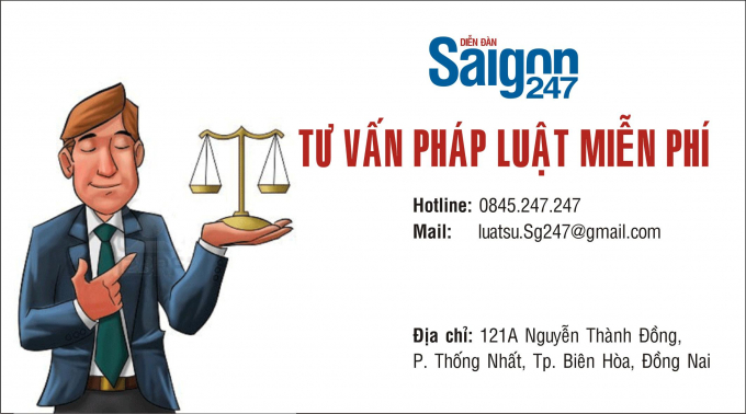 Diễn dàn Sài Gòn 247, Tư vấn pháp luật miễn phí, hotline 0845.247.247