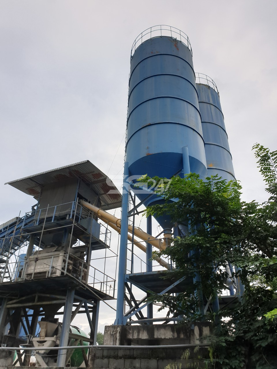 Trạm trộn bê tông của công ty Đại Lộc Phát được xây dựng không phép ngay trên khu đất nông nghiệp tại ấp Tân Cang, phường Phước Tân, Biên Hòa Đồng Nai