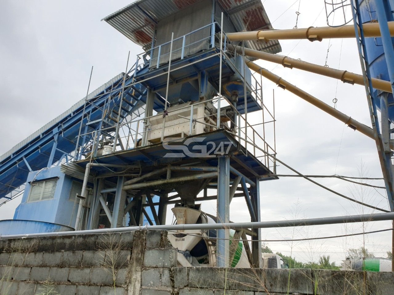 Trạm trộn bê tông của công ty Đại Lộc Phát được xây dựng ngay trên khu đất nông nghiệp tại ấp Tân Cang, phường Phước Tân, Biên Hòa Đồng Nai