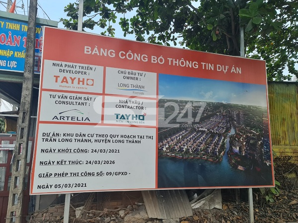 Bảng công bố thông tin dự án khu dân cư theo quy hoạch tại thị trấn Long Thành, huyện Long Thành hay còn gọi tên thương mại là dự án ID Juction Long Thành