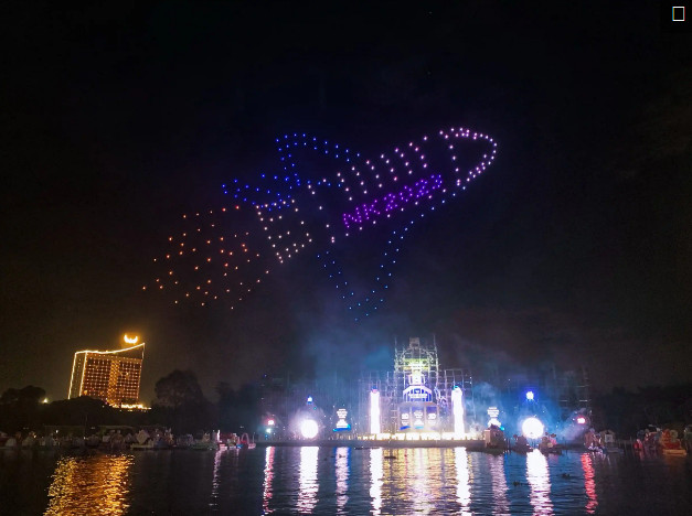 Trình diễn Drone Light tại ngày hội