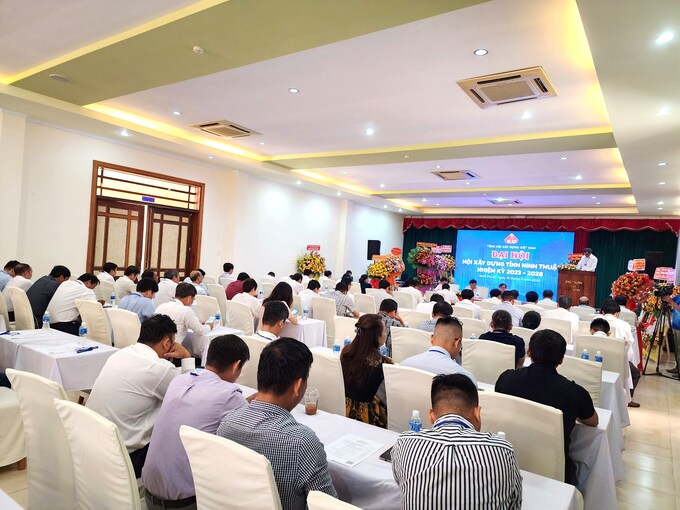 Toàn cảnh Đại hội Hội Xây dựng tỉnh Ninh Thuận nhiệm kỳ III (2023-2028)