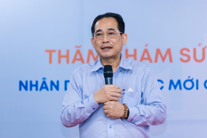 Bác sĩ CK2 Trịnh Hữu Tùng - Giám đốc Bệnh viện Nhi đồng 2 phát biểu tại chương trình