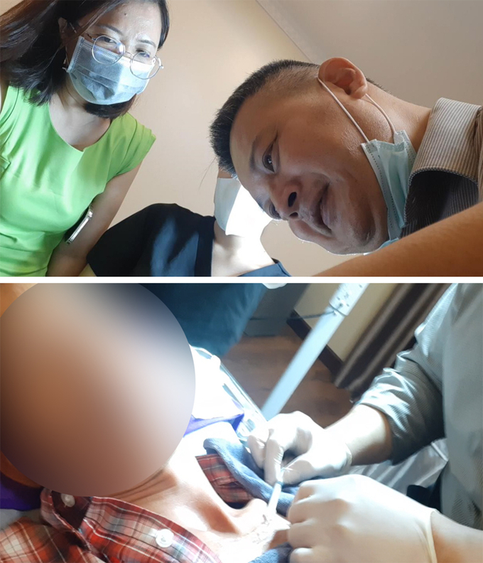 Bác sĩ Đài Loan thực hiện kỹ thuật tiêm “thuốc” điều trị sẹo lồi 