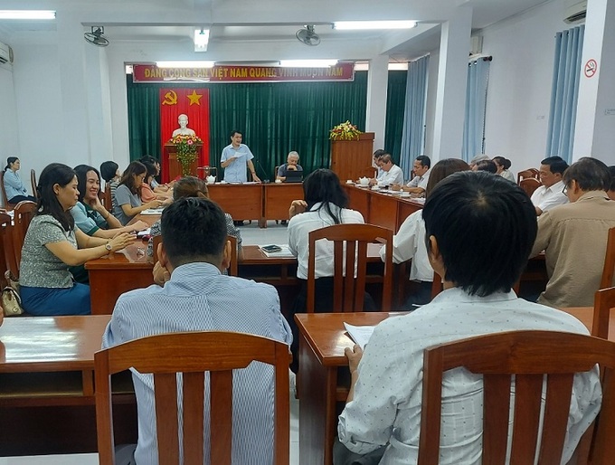 Ông Trần Thanh Dương - Viện trưởng viện dinh dưỡng phát biểu kết luận tại buổi làm việc