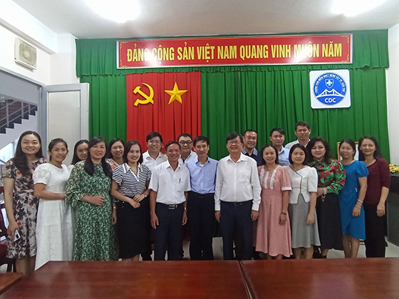 Đoàn tham quan học tập của trung tâm kiểm soát bệnh tật tỉnh Quảng trị tại trung tâm kiểm soát bệnh tật thành phố Cần Thơ