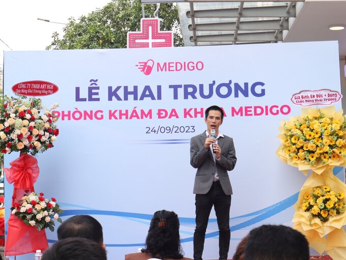Ông Lê Hữu Hà - đồng sáng lập kiêm CEO của Medigo chia sẻ tại buổi lễ