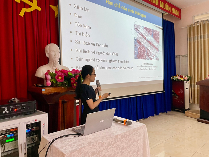 ThS.BS Lưu Thị Ngọc Mai, Giảng viên bộ môn Nội, Đại học Y Dược TP.HCM trình bày chuyên đề “Cập nhật chẩn đoán và điều trị bệnh gan nhiễm mỡ không do rượu”