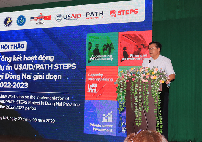 BS.CKII Nguyễn Văn Bình – Phó Giám đốc Sở Y tế phát biểu tại hội thảo