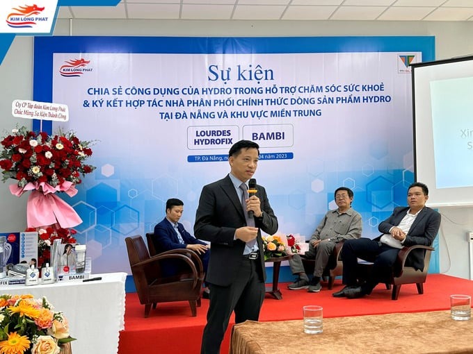 Ông Trực chia sẻ tại sự kiện ký kết nhà phân phối dòng sản phẩm Hydro