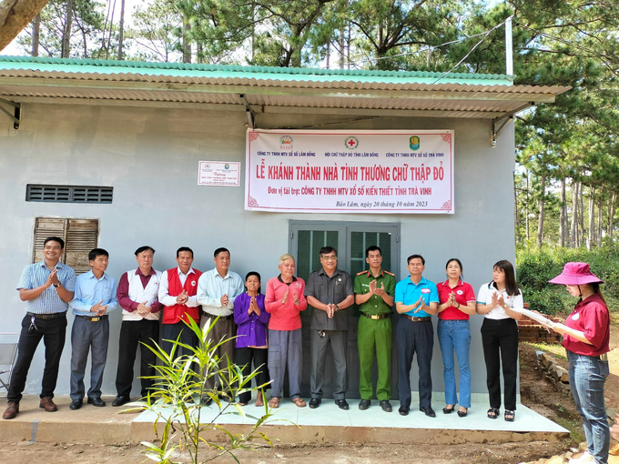 Lễ khánh thành và bàn giao nhà tình thương chữ thập đỏ cho hộ ông Trần Văn Khang