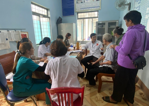 Đoàn khám tại xã Đăk Kan, huyện Ngọc Hồi, tỉnh Kon Tum
