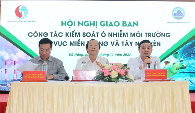 Hội nghị giao ban công tác kiểm soát ô nhiễm môi trường khu vực miền Trung và Tây Nguyên (ảnh: VGP/Lưu Hương)