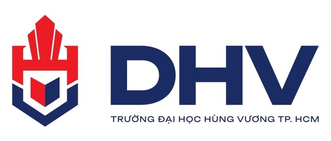 Logo mới của Trường Đại học Hùng Vương TP. Hồ Chí Minh (bản tiếng Việt)