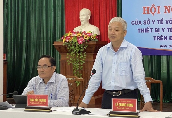 Ông Lê Quang Hùng – Giám đốc Sở Y tế phát biểu kết luận hội nghị