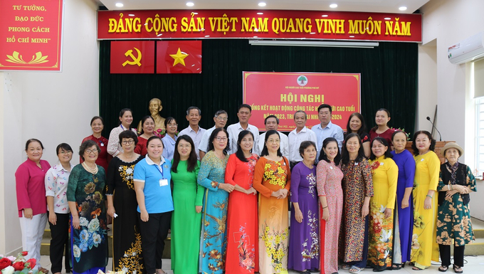 Hội NCT phường Phú Mỹ, quận 7, TP. HCM tổ chức hội nghị tổng kết hoạt động công tác hội NCT năm 2023, triển khai nhiệm vụ năm 2024