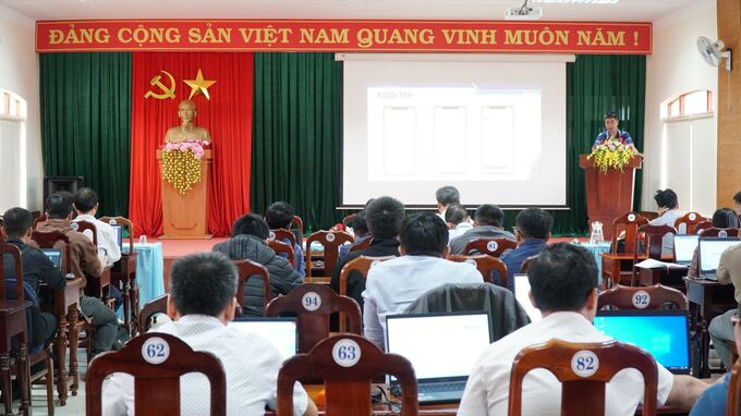 Quang cảnh lớp tập huấn (ảnh: Quang Nhật)