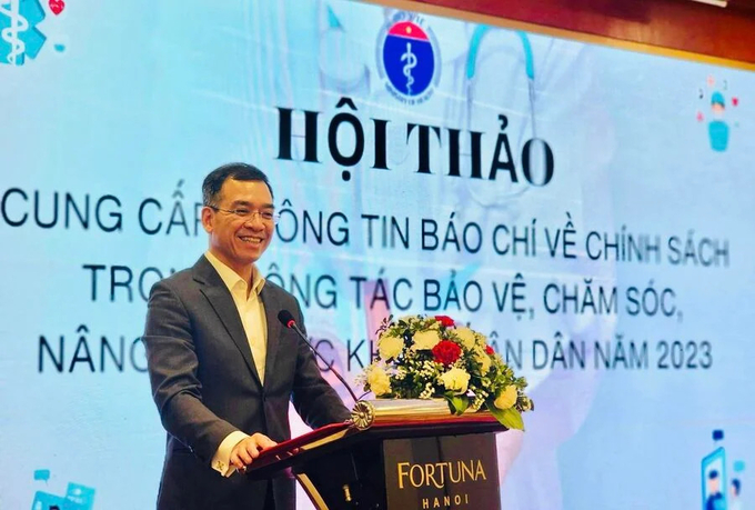 TS. Hà Anh Đức, Chánh Văn phòng Bộ Y tế phát biểu tại hội thảo