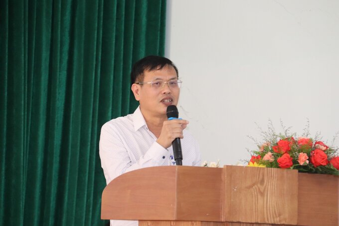 Ông Hoàng Sỹ Bích, Giám đốc Sở NN&PTNT tỉnh Lâm Đồng phát biểu tại hội nghị