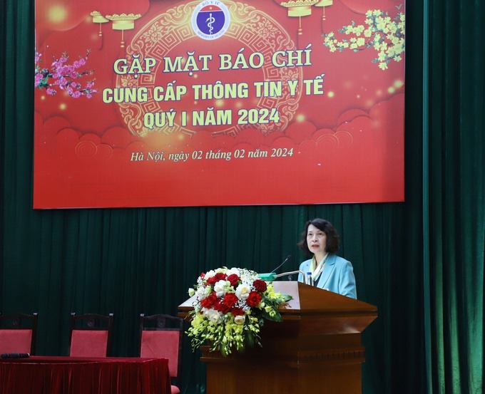PGS.TS Nguyễn Thị Liên Hương - Thứ trưởng Bộ Y tế phát biểu tại buổi gặp mặt  