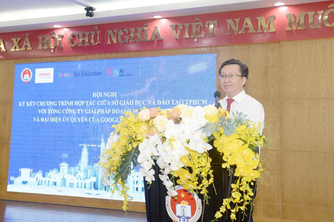 Ông Nguyễn Bảo Quốc, Phó Giám đốc Sở GD&ĐT TP.HCM (Ảnh: Ninh Bùi)