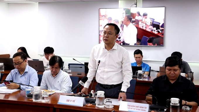 Ông Nguyễn Hải Nam - Phó Chánh văn phòng Sở Y tế TP. HCM đã thông tin thêm về tình trạng sức khoẻ của hai trẻ nghi ngộ độc Botulinum (Ảnh: THẾ ANH)