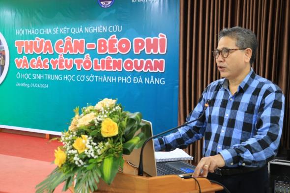 BS Nguyễn Đình Quang – Cán bộ dinh dưỡng, Unicef Việt Nam phát biểu tại hội thảo